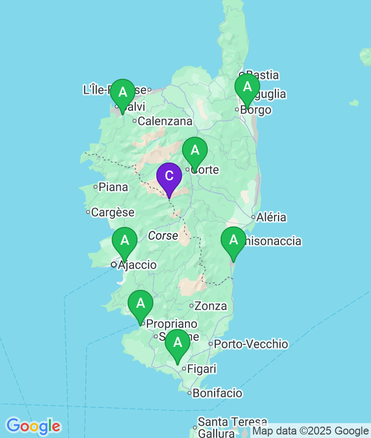 Corsica Available Airport Options